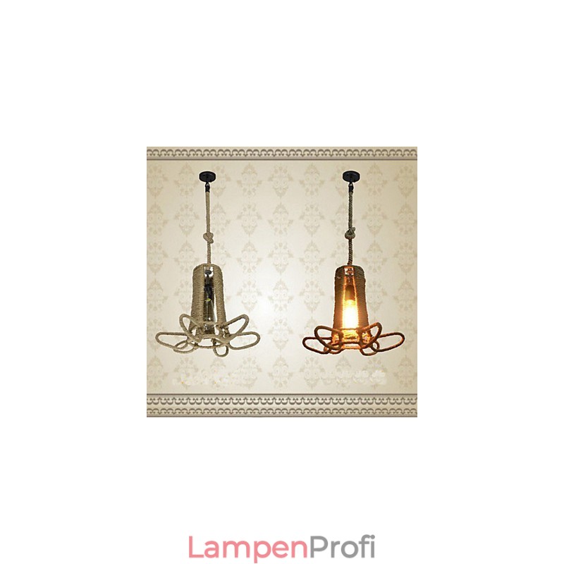 Nordamerikanischer ländlicher Industriehanf-Retro-Kronleuchter aus Schmiedeeisen