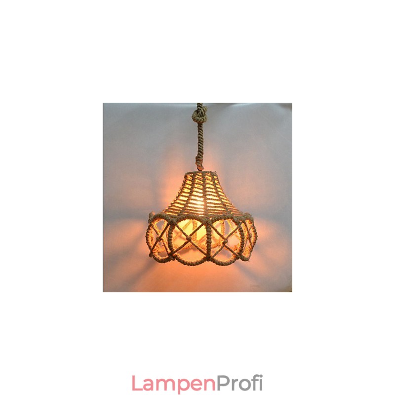 Amerikanischer Landhausstil Kronleuchter aus Eisen im Industriestil Hanf