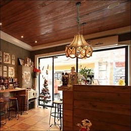 Amerikanischer Landhausstil Kronleuchter aus Eisen im Industriestil Hanf