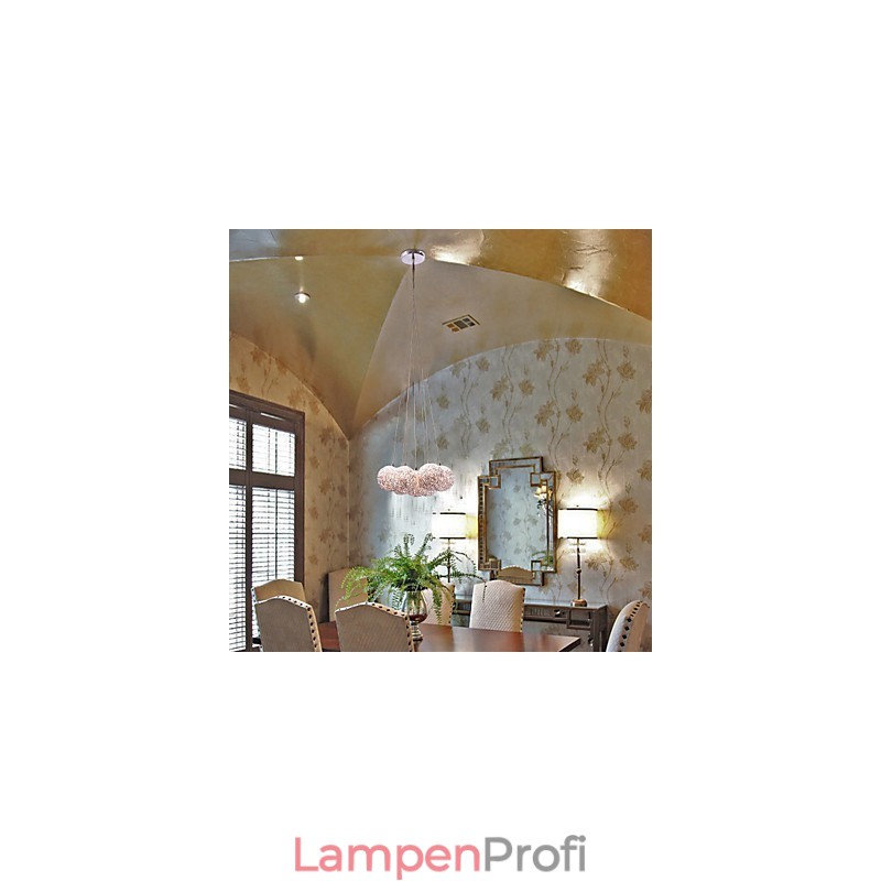 Moderne Pendelleuchte aus Aluminium mit 7 Lichtern