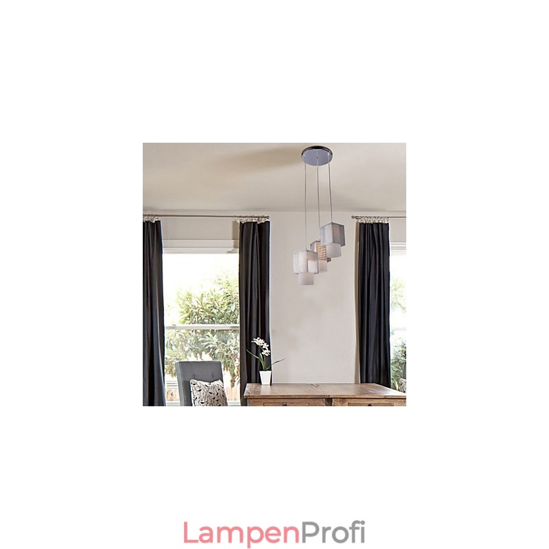 Moderne, zeitgenössische Pendelleuchte im Mini-Stil mit galvanisierter Beschichtung