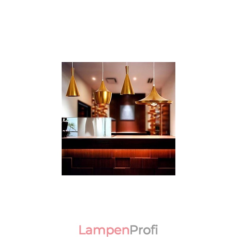 Americange Gold 3-Kopf-Aluminium-Tischanhänger