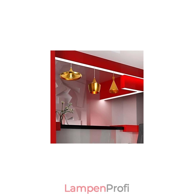 Americange Gold 3-Kopf-Aluminium-Tischanhänger