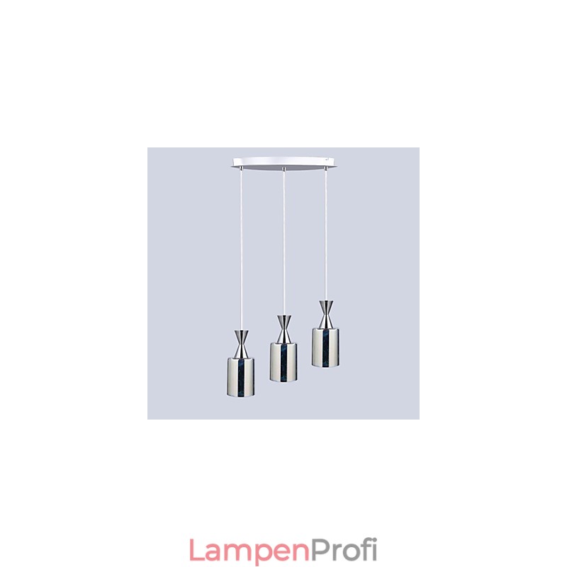 Traumlasergravur Verchromte Lampe 3 Scheiben
