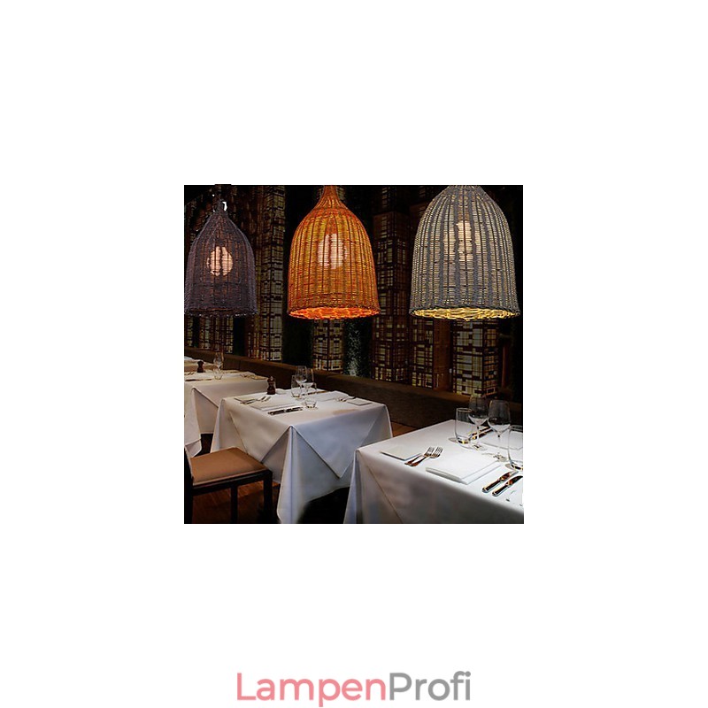 Rattan Kronleuchter Kronleuchter Kronleuchter Kreative Retro Rattan lampe