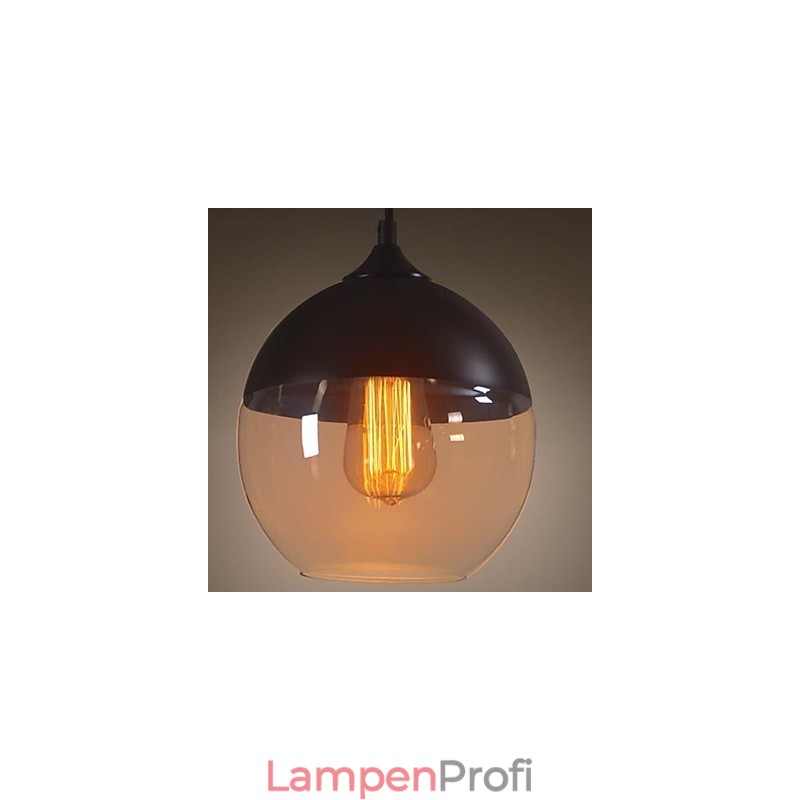 WestMenLights Moderne Vintage-Deckenpendelleuchte aus Glas, 200 mm Durchmesser