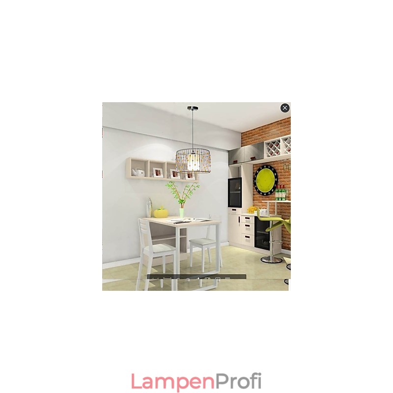 Der einzelne Kopf der Lampe besteht aus zylindrischen Perlen.