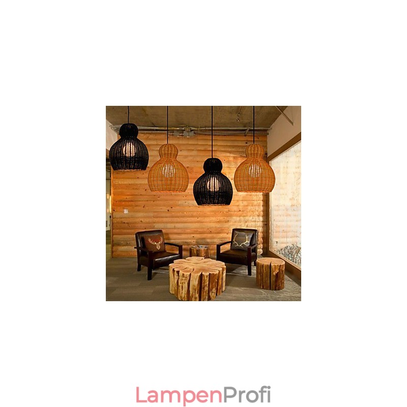 Kronleuchter aus Hyazinthenrattan