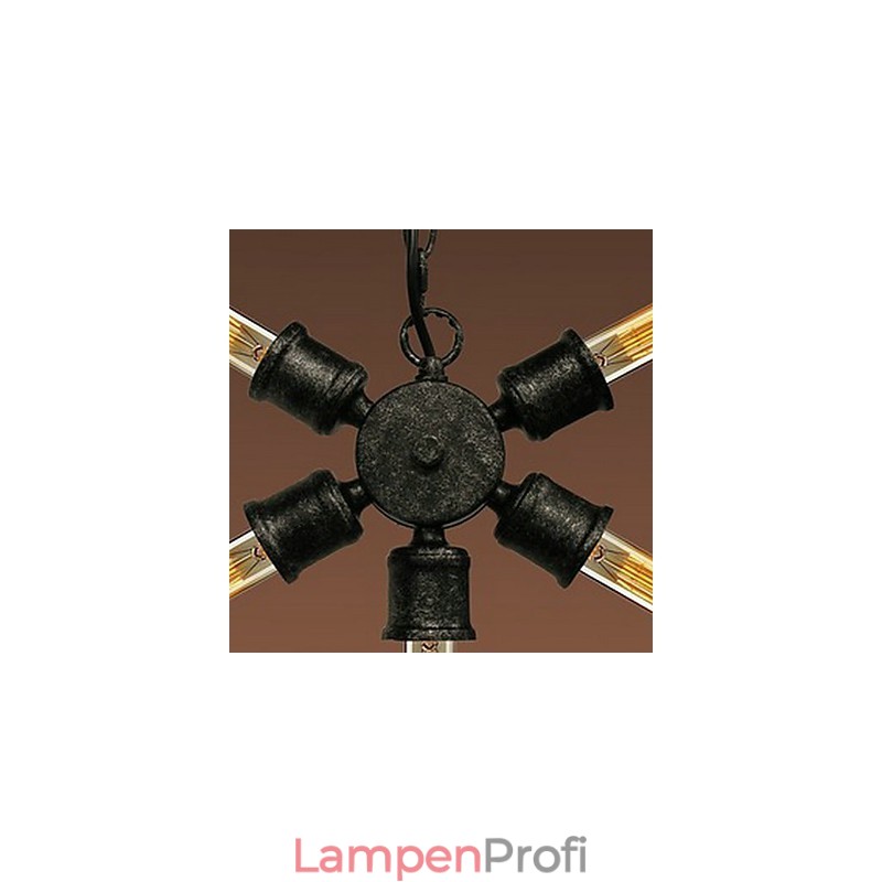 Pendelleuchte aus Metall im Retro-Stil