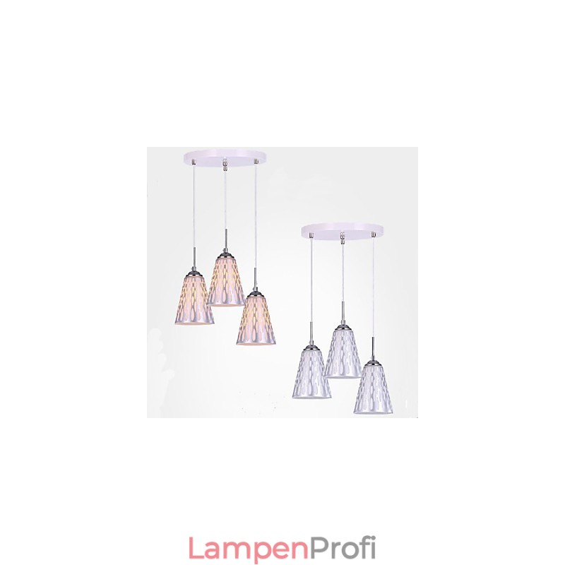Moderne, schlichte Deckenlampen und Laternen für den Esstisch