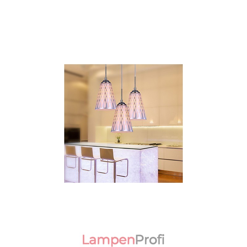 Moderne, schlichte Deckenlampen und Laternen für den Esstisch