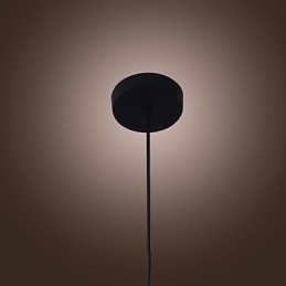 Moderne 70-W-Pendelleuchte aus Glas im transparenten Flaschendesign