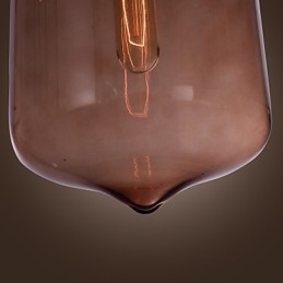Moderne 70-W-Pendelleuchte aus Glas im transparenten Flaschendesign