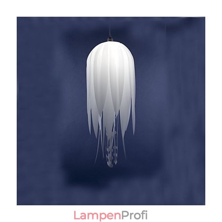 Pendelleuchte Modern Minimalistisch Weiß 1 Licht Metall und