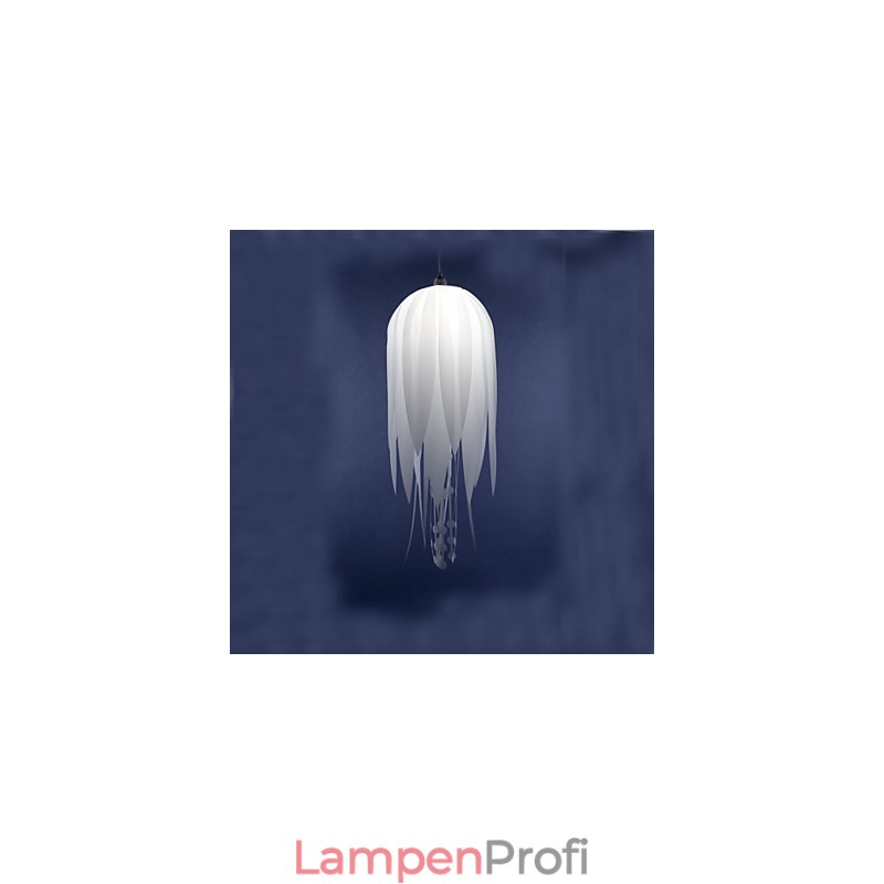 Pendelleuchte Modern Minimalistisch Weiß 1 Licht Metall und