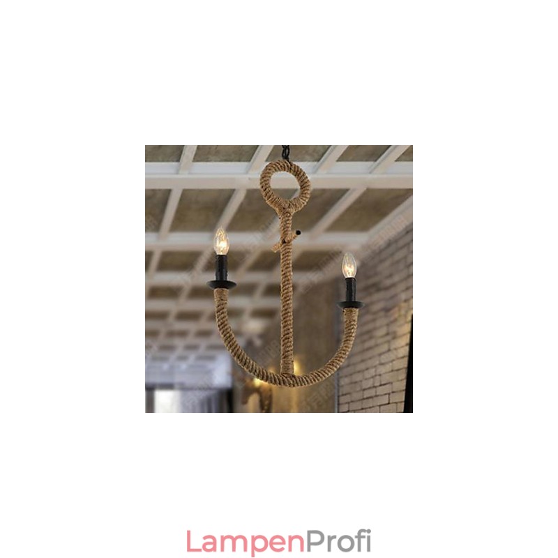 Amerikanisches ländliches Wasser, das alte Wege des Ankerseil-Kronleuchters wiederherstellt