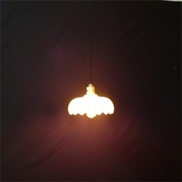 Kreativer Retro-Kronleuchter im Stil der alten Shanghai-Blumenlounge aus Glas