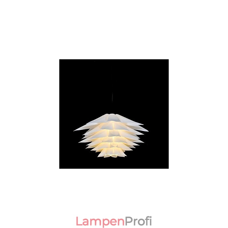 Moderne Pendelleuchte mit zeitgenössischer Malerei
