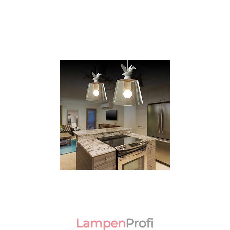 Amerikanischen Stil Retro Kreative Single Head Glas lampe die Nordic Cafe