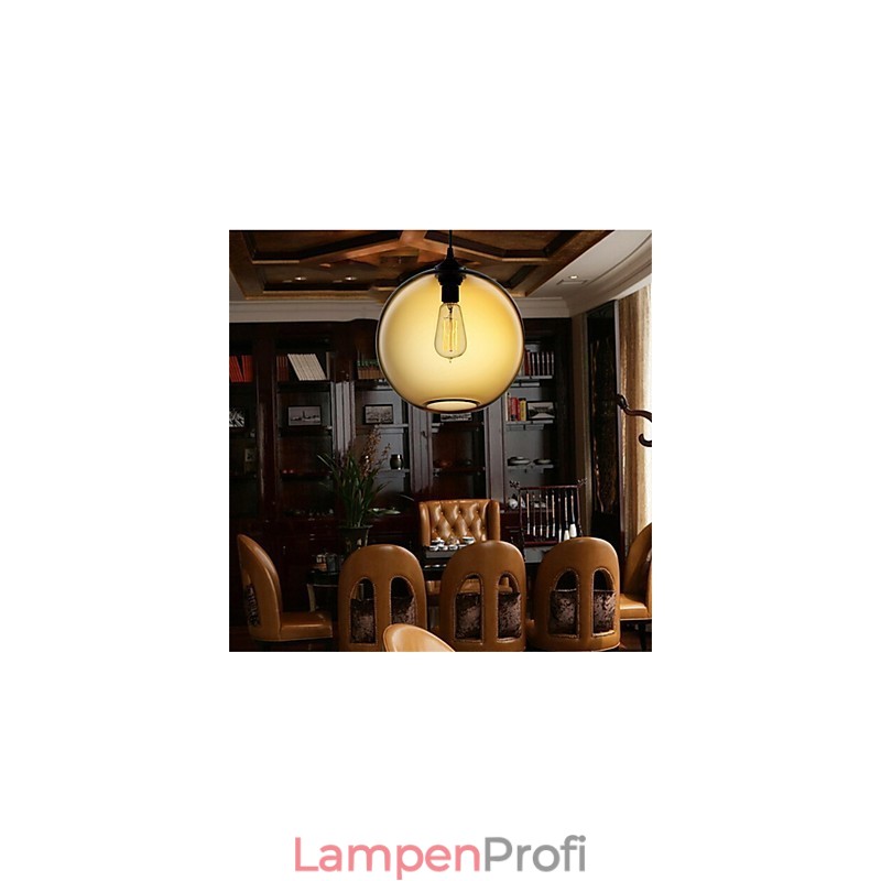 Retro Kreative Einkopf Glas Pendelleuchte Cafe Im Goldfischglas