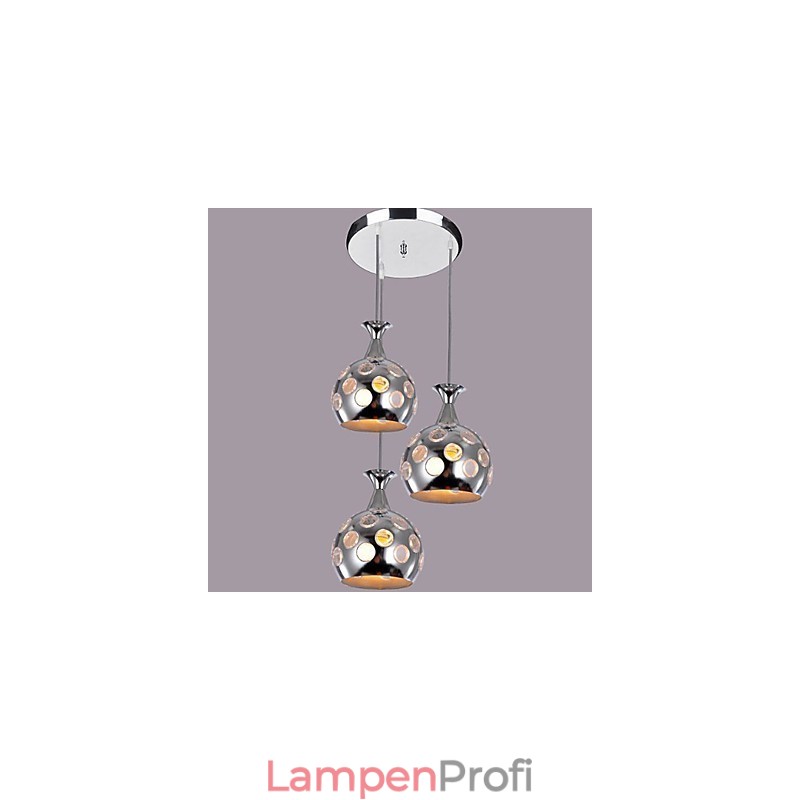 Moderne, zeitgenössische Pendelleuchte im Insel-Mini-Stil mit galvanisierter Beschichtung