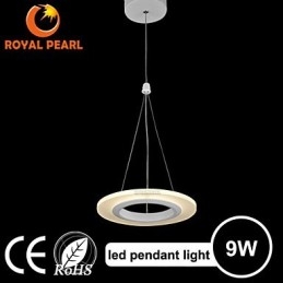 Kostengünstige 9-W-Pendelleuchte im Art-Deco-Stil