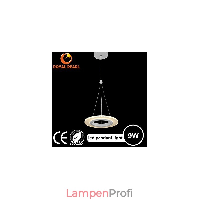 Kostengünstige 9-W-Pendelleuchte im Art-Deco-Stil