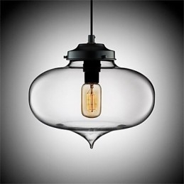 Retro Kreative Einkopf Glas Pendelleuchte Cafe Im Goldfischglas