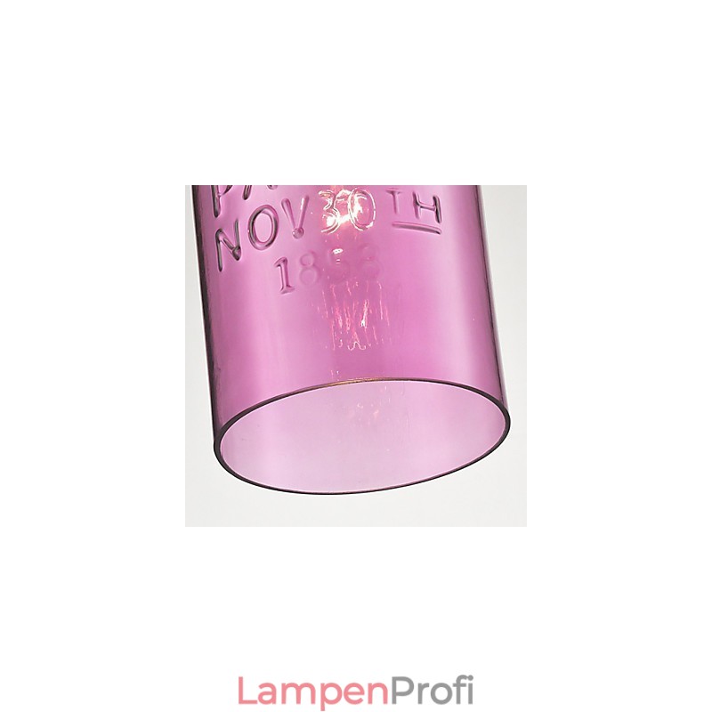 1-flammige, moderne Pendelleuchte aus Glas im transparenten Blasendesign