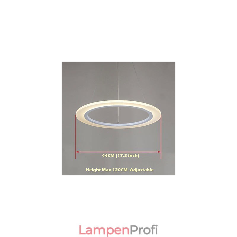 Pendelleuchte Runder Deckenleuchter Milchig Acryl Deckenleuchten mit Einzelring