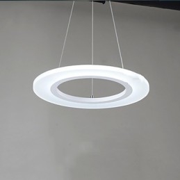Pendelleuchte Runder Deckenleuchter Milchig Acryl Deckenleuchten mit Einzelring