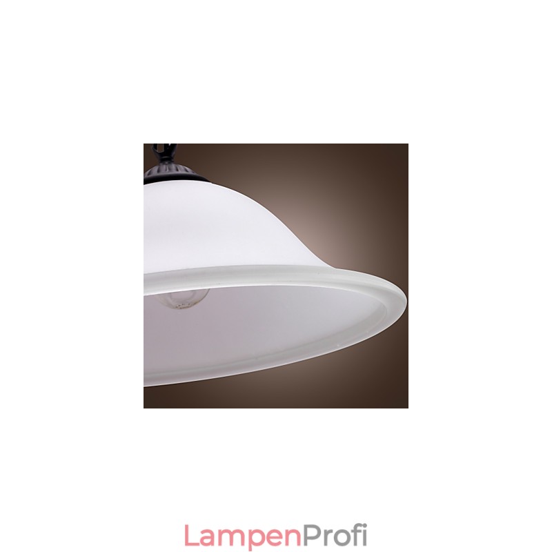 Traditionelle, klassische Pendelleuchte im Mini-Schalen-Stil in Bronze