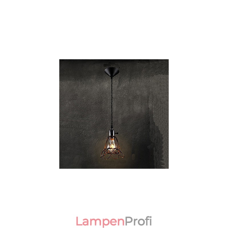 Amerikanischen Land Industrielle Wind Lampe Retro Kleine Kronleuchter Eisen Käfig