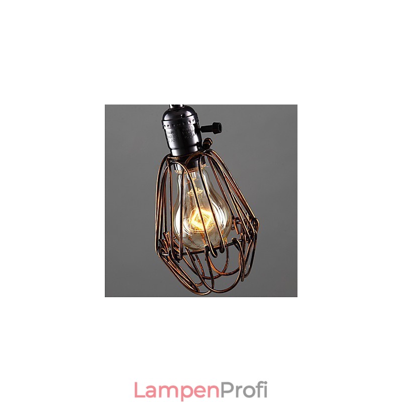 Amerikanischen Land Industrielle Wind Lampe Retro Kleine Kronleuchter Eisen Käfig
