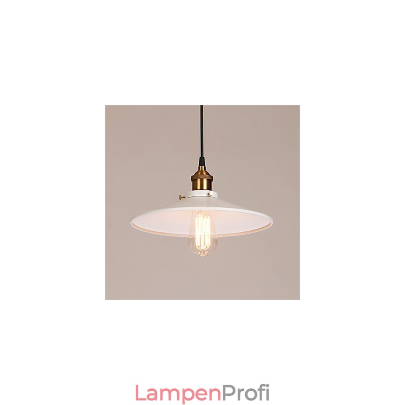 Hängelampe aus Metall im Vintage-Stil mit Malerei