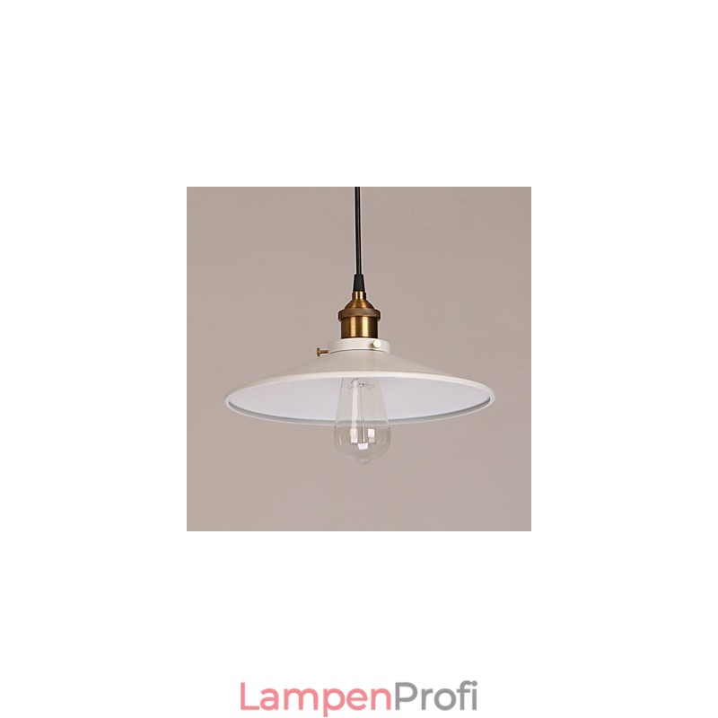 Hängelampe aus Metall im Vintage-Stil mit Malerei