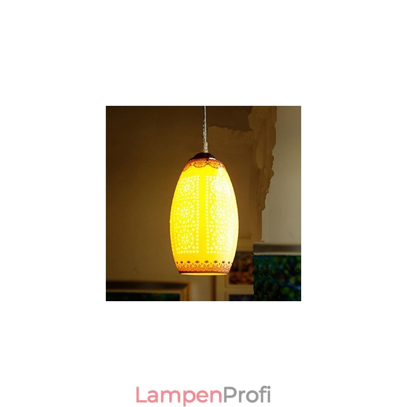 Retro Keramik lampe lampe Treppe Blau Single Head Kronleuchter Kreative