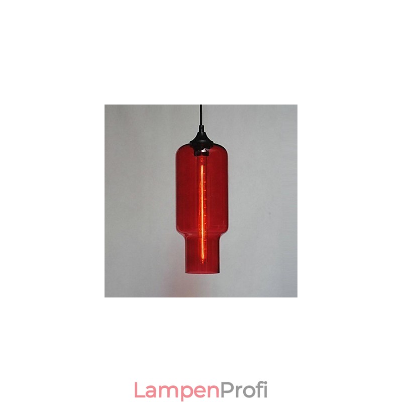 Moderne Glas-Pendelleuchte im braunen Blasen-Design