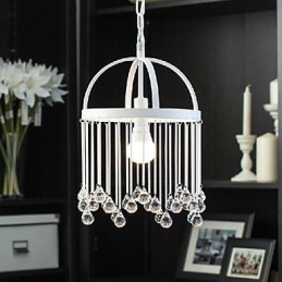 Moderne zeitgenössische traditionelle klassische Kristall Mini-Stil Malerei Metall Pendelleuchte