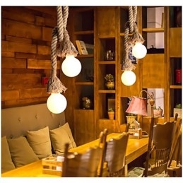 Pendelleuchten Mini-Stil Retro Garage Stoff