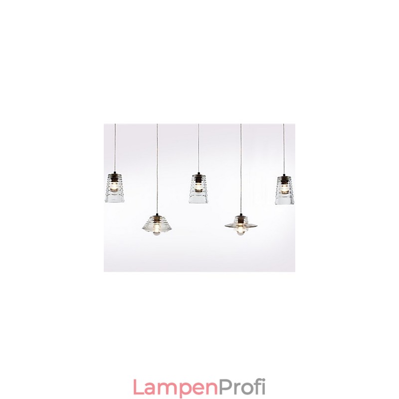 Moderne zeitgenössische Pendelleuchte aus Glas