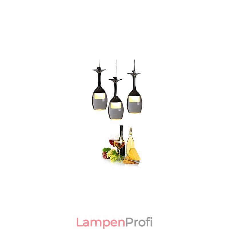 Pendelleuchten 3 Lichter Runde Rückplatte Moderne Zeitgenössische Metall