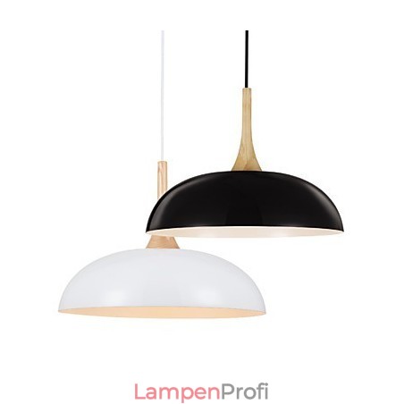 Mini Künstlerische Pendelleuchte 1 Licht Moderne Schlichtheit Schwarz Weiß Finish Aluminium & Holz Droplight Mini Künstlerische Pendelleuchte 1 Licht Moderne Schlichtheit Schwarz Weiß Finish Aluminium & Holz Droplight