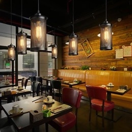 Kreative Metall Mesh Pendelleuchte Einfache Pendelleuchten Cafe Pendelleuchte