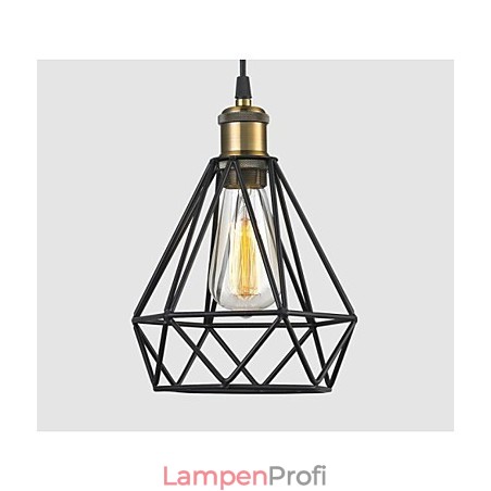 Industrielle Draht Käfig Pendelleuchte Cafe Loft Lager Beleuchtung schwarzes Kabel Industrielle Draht Käfig Pendelleuchte Cafe Loft Lager Beleuchtung schwarzes Kabel
