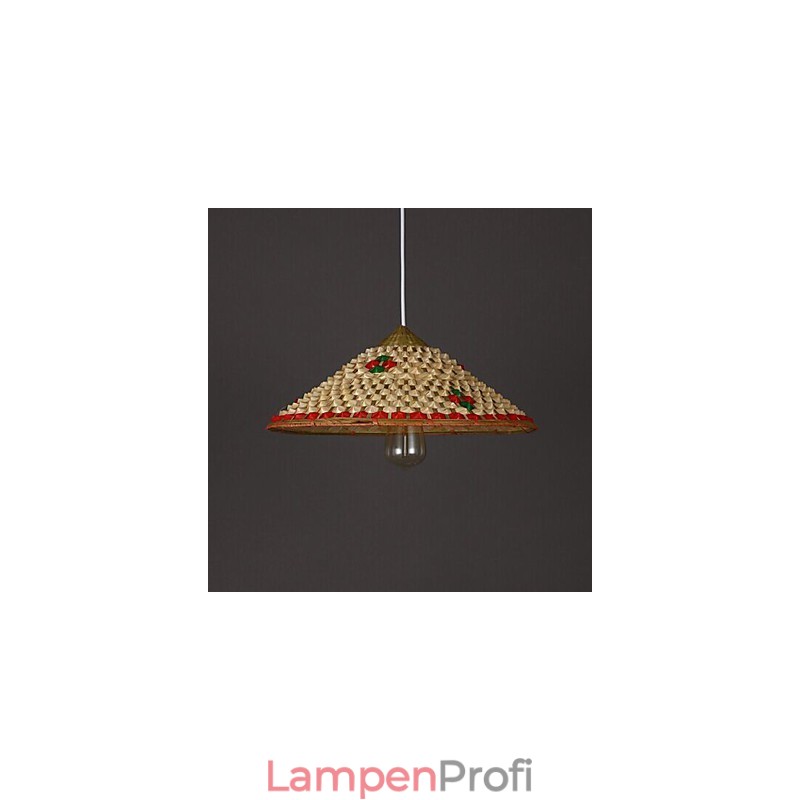 Kaffee Bambus Hüte Hut Kronleuchter Lampe