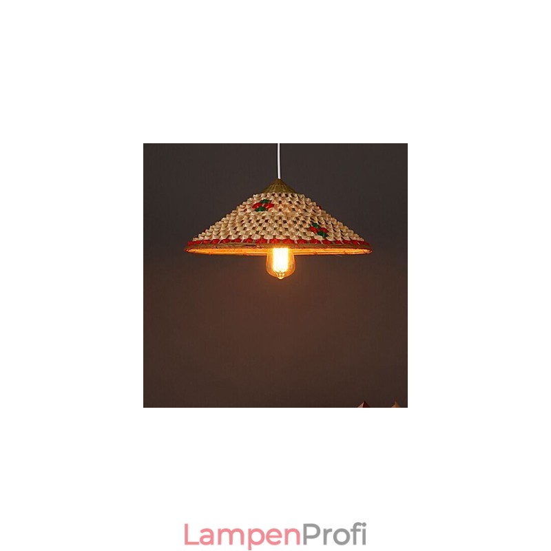 Kaffee Bambus Hüte Hut Kronleuchter Lampe