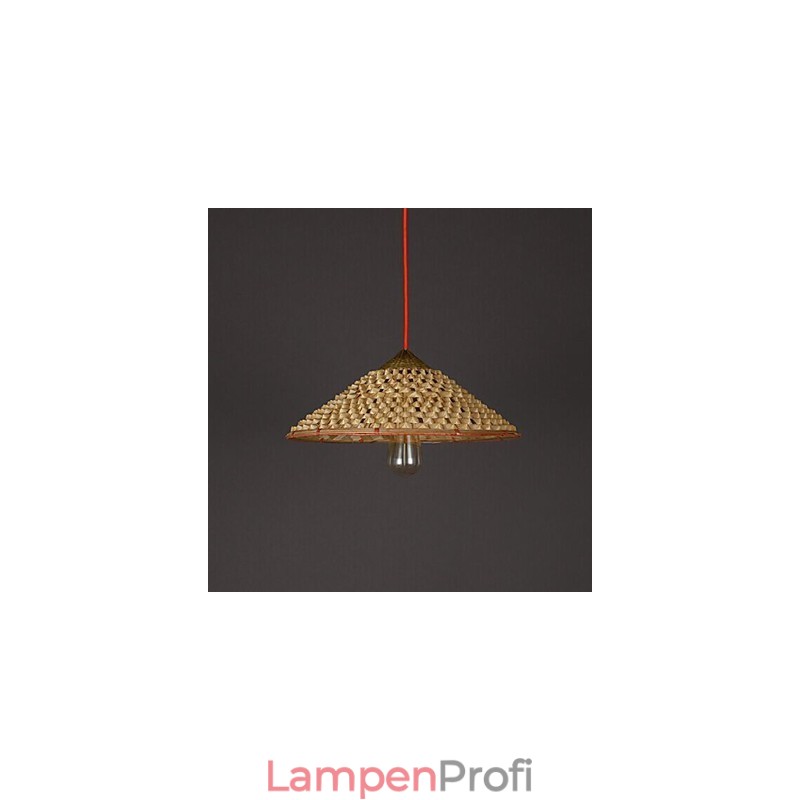 Kronleuchter im Vintage-Stil, Stroh-Bambus-Kronleuchter