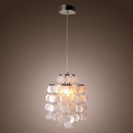 Moderne Pendelleuchte im zeitgenössischen Mini-Stil aus Chrom