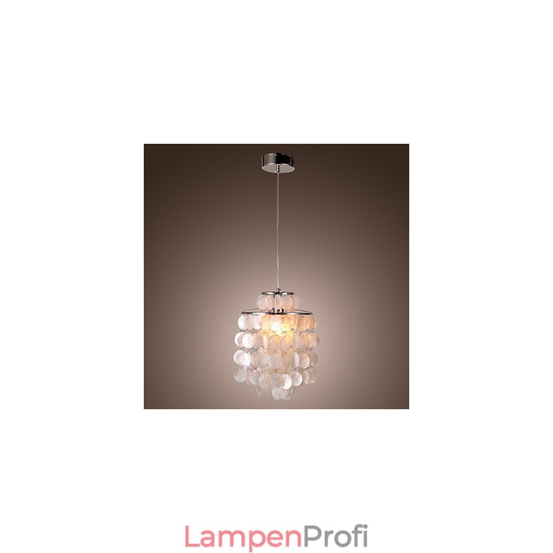 Moderne Pendelleuchte im zeitgenössischen Mini-Stil aus Chrom